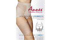 Сатиновые повязки-бандалетки на силиконе ANNES Satin Thigh Band VISON (телесный)