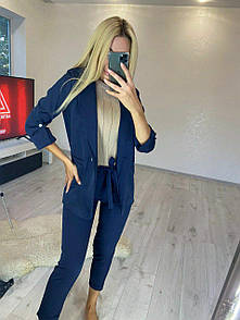 Яскравий діловий брючний костюм для жінок "Marta" Стильний повсякденний жіночий брючний костюм з піджаком