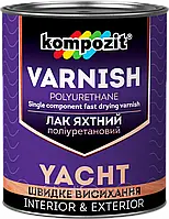 Лак яхтний KOMPOZIT YACHT VARNISH глянець, 2.5л