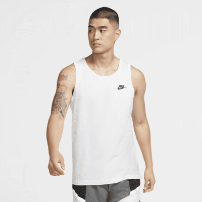 Майка чоловіча баскетбольна Nike Sportswear бавовна (BQ1260-100)