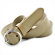 Шкіряний жіночий ремінь Weatro Оливковий koz-zh35-kit-039, фото 2