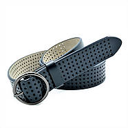 Шкіряний жіночий ремінь Weatro Синій koz-zh35-kit-033, фото 3