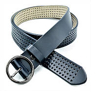 Шкіряний жіночий ремінь Weatro Синій koz-zh35-kit-033, фото 2