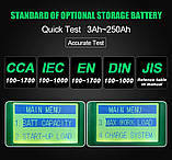 Тестер автомобільних акумуляторів DY219 12V Car Battery Tester, фото 4