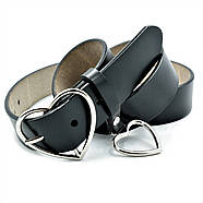 Шкіряний жіночий ремінь Weatro Чорний koz-zh35-kit-045, фото 2