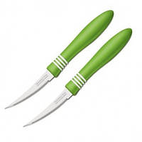 Ножи кухонные Трамонтина COR&COR для томатов | с салатовой ручкой лезвие 7.6см