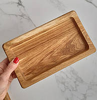 Доска деревянная порционная | для суши | шашлыка 24x12см | прямоугольная