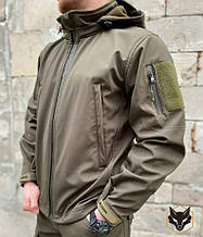 Тактична куртка софтшел Softshell Olive олива