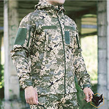 Тактична куртка софтшел Softshell MM14 піксель
