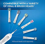 Електрична зубна щітка зі змінною насадкою Oral-B Braun PRO-100 3D White power toothbrush, фото 4