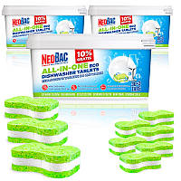 Для посудомийки таблетки NeoBac Екологічні та безпечні, 90 таб. + 9 у подарунок!