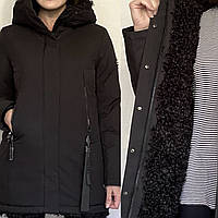 Фирменная Женская Зимняя Куртка Парка с мехом внутри. Размер M