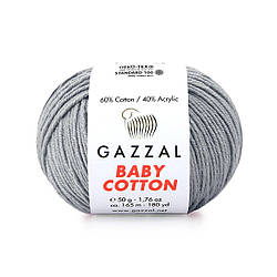 Gazzal Baby Cotton (бебі котон) 3430 сірий