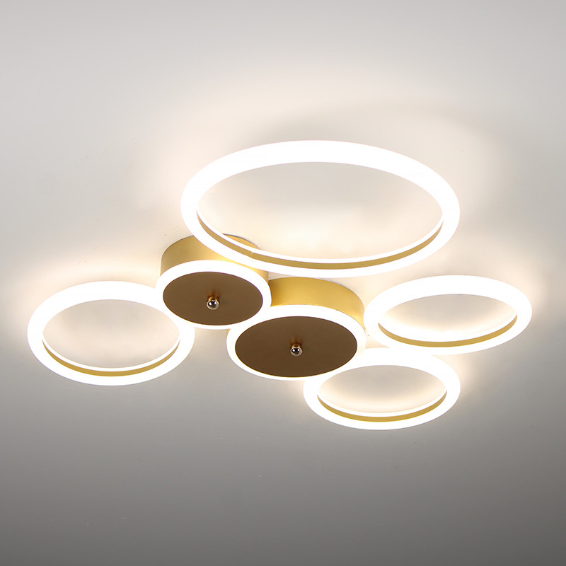 Люстра світлодіодна F+Light 124W до 20 м² колір Золотистий LD4340-4-2, фото 1