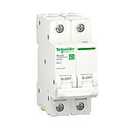 2P 63А B RESI9 Автоматический выключатель Schneider-Electric однополюсный, R9F02263, модульный Шнайдер автомат