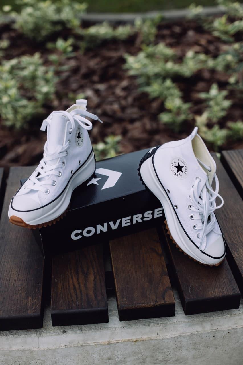 Жіночі кеди Converse Run Star Hike Hi White Black Gum 166799C, фото 1