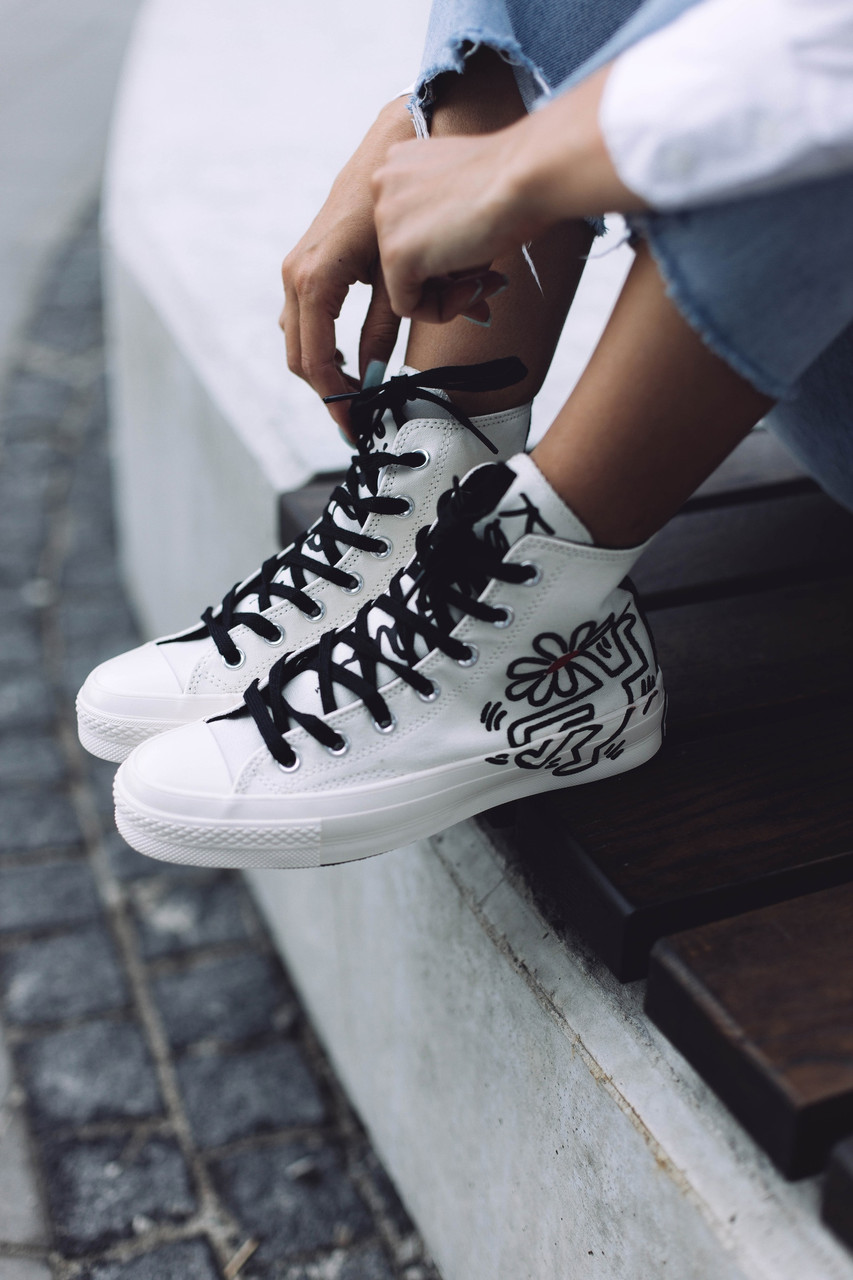 Жіночі кеди Converse Chuck Taylor All-Star 70 Hi Keith Haring Egret 171858C, фото 1