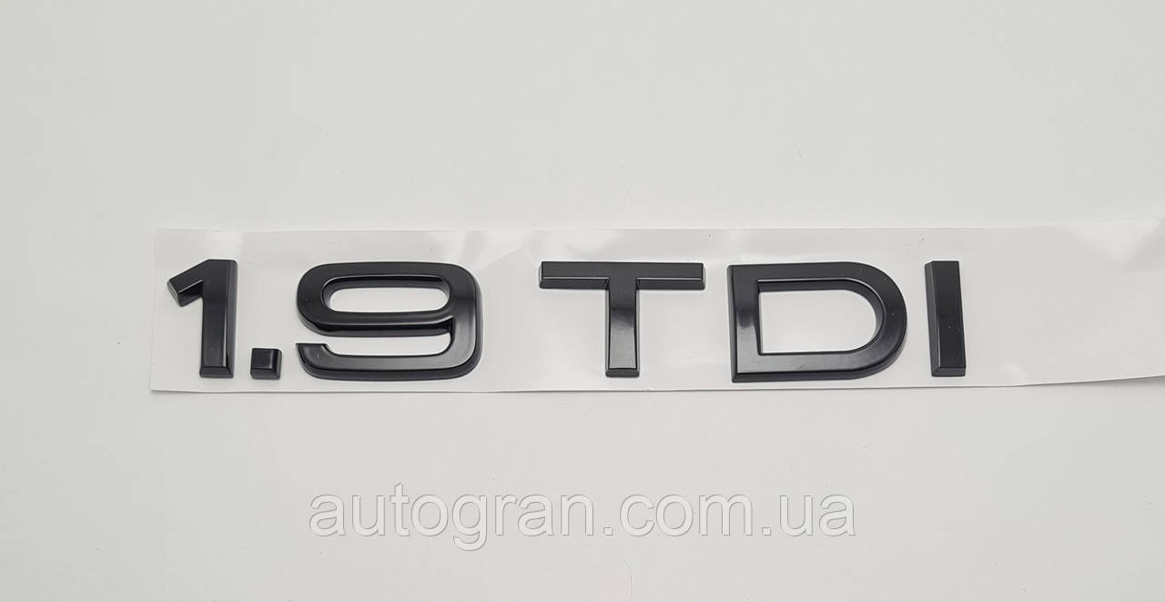 Емблема напис багажника Audi 1.9TDI чорний