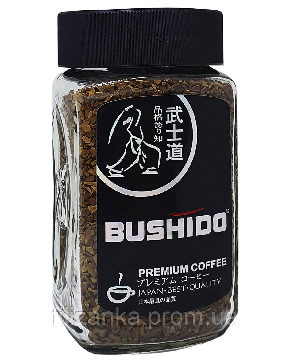 Кава Bushido Black Katana розчинна 100 г в скляній банці (418), цена ...