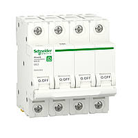 4P 63А B RESI9 Автоматический выключатель Schneider-Electric однополюсный, R9F02463, модульный Шнайдер автомат