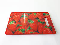 Доска разделочная прямоугольная пластиковая кухонная c рисунком 3D для нарезания 36*22 cm IKA SHOP