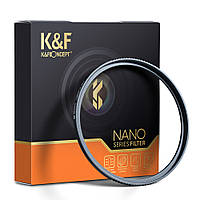 Світлофільтр K&F Concept 62 mm MC UV, Nano-X B270, HD, 18-шарове покриття Nano