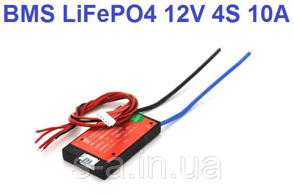 10А 12В BMS контролер плата DaLy LiFePO4 12V 4S 10A симетрія
