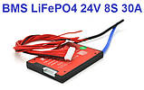 30 А 24 В BMS smart плата DaLy LiFePO4 24V 8S 30A симетрія з Bluetooth, фото 2