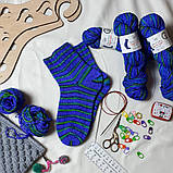 Gazzal HAPPY FEET (Газзал Хеппі Фіт) №3253 (Пряжа для шкарпеток, мериносова вовна, нитки для в'язання), фото 5