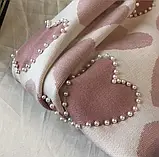 Жіночий стильний в'язаний прогулянковий костюм двійка з бісером, фото 5