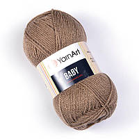 Турецкая пряжа для вязания YarnArt Baby(беби) детский яркий акрил - 218 коричневый