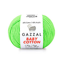 Gazzal Baby Cotton (бебі котон) 3427 салатовий