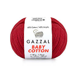 Gazzal Baby Cotton (бебі котон) 3439 темно-червоний