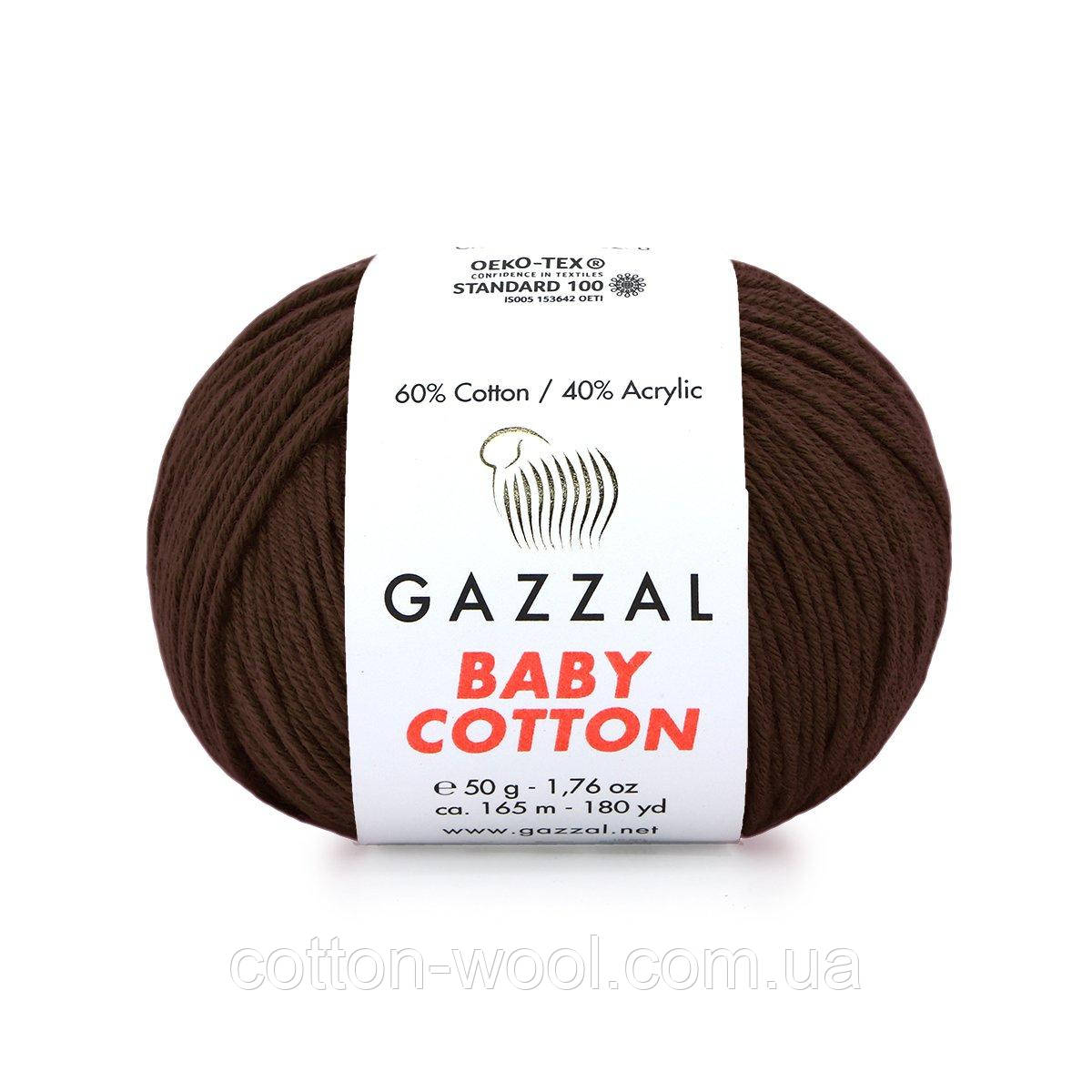 Gazzal Baby Cotton (бебі котон) 3436 коричневий