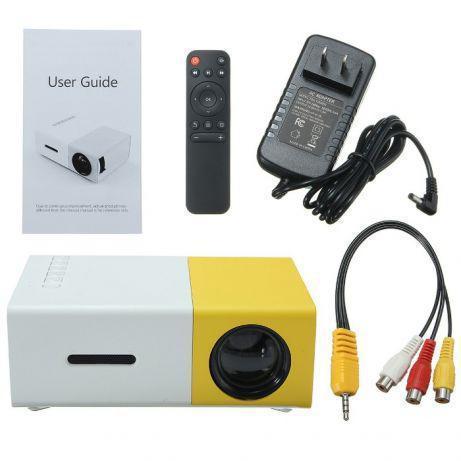 Проектор портативний мультимедійний з динаміком Led Projector YG300