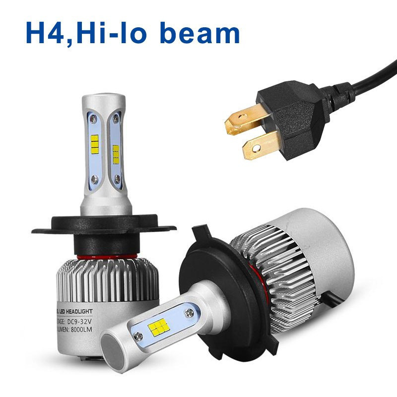 Комплект (2шт) світлодіодних автомобільних ламп LED ламп S2 H4 4Drive, фото 1