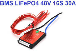 30A BMS контролер плата DaLy LiFePO4 48V 16S 30A симетрія