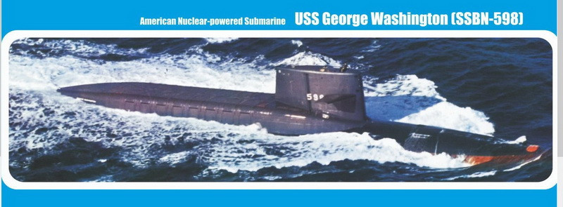 Пластикова модель 1/350 Mikro Mir 350-017 американський підводний човен USS George Washington (SSBN-598)