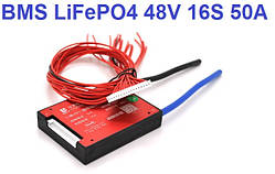 50A BMS контролер плата DaLy LiFePO4 48V 16S 50A симетрія