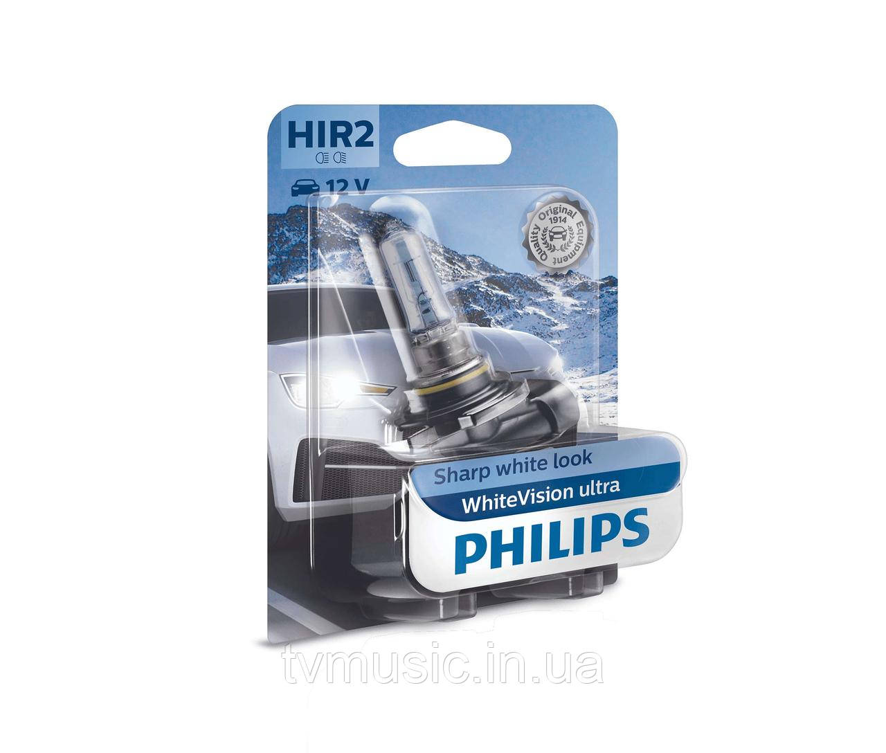 Галогенна лампа Philips WhiteVision Ultra HIR2 (9012) 12 V 55 W 9012WVUB1