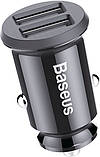 Адаптер автомобільний BASEUS Grain CCALL-ML01, 2USB, 3.1 A, чорний, фото 4
