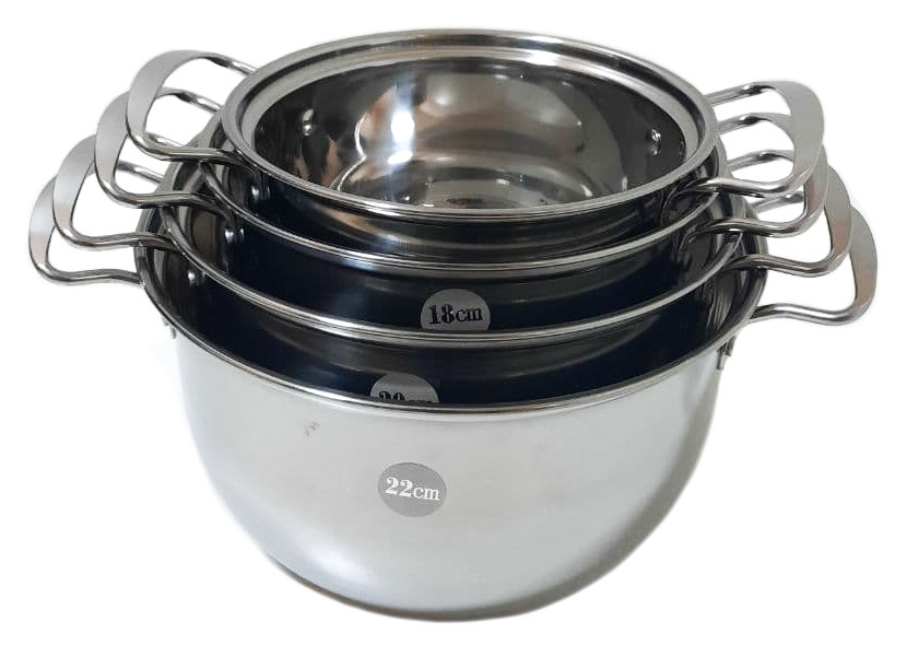 Набір каструль з кришками A-plus 2062, 4 шт УЦІНКА, фото 1