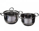 Набір каструль з кришками A-plus 2062, 4 шт УЦІНКА, фото 2