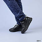 Жіночі чорні кросівки з тисненням, фото 6