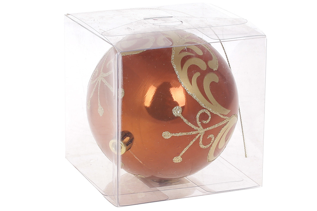 Ялинкова куля 9см з візерунком ТОВАР ВІД ВИРОБНИКА