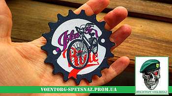 Шеврон спортивний "Lets go ride a bike 2" гірські велосипеди (morale patch) Зробимо будь-який патч!