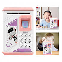 Електронна скарбничка з кодовим замком, Дитячий сейф з кодом, DV-354 Електронні скарбнички, фото 4