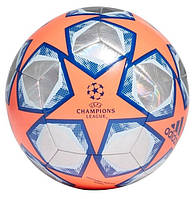 М'яч футбольний Adidas FINALE 20 TRAINING FOIL, Жовтогарячий/сріблястий, 5