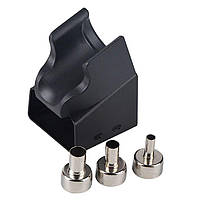 JCD8858 kit, термоповітряна паяльна станція, з додатковими насадками для паяння пластику, фото 11