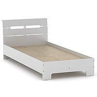 Ліжко з матрацом 90х200 Стиль німфея альба (білий) Компаніт (94х213х95 см)